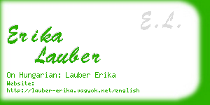 erika lauber business card